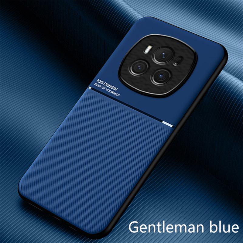 Magnetický držák do auta Kožený kryt pro Honor Magic6 Pro Pouzdro Silikonový rám Nárazuvzdorný Coque Magic6 Lite Cover Magic 6 6Pro 6Lite