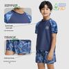 Jeep Boys' Camouflage Blue One-Piece Swimsuit