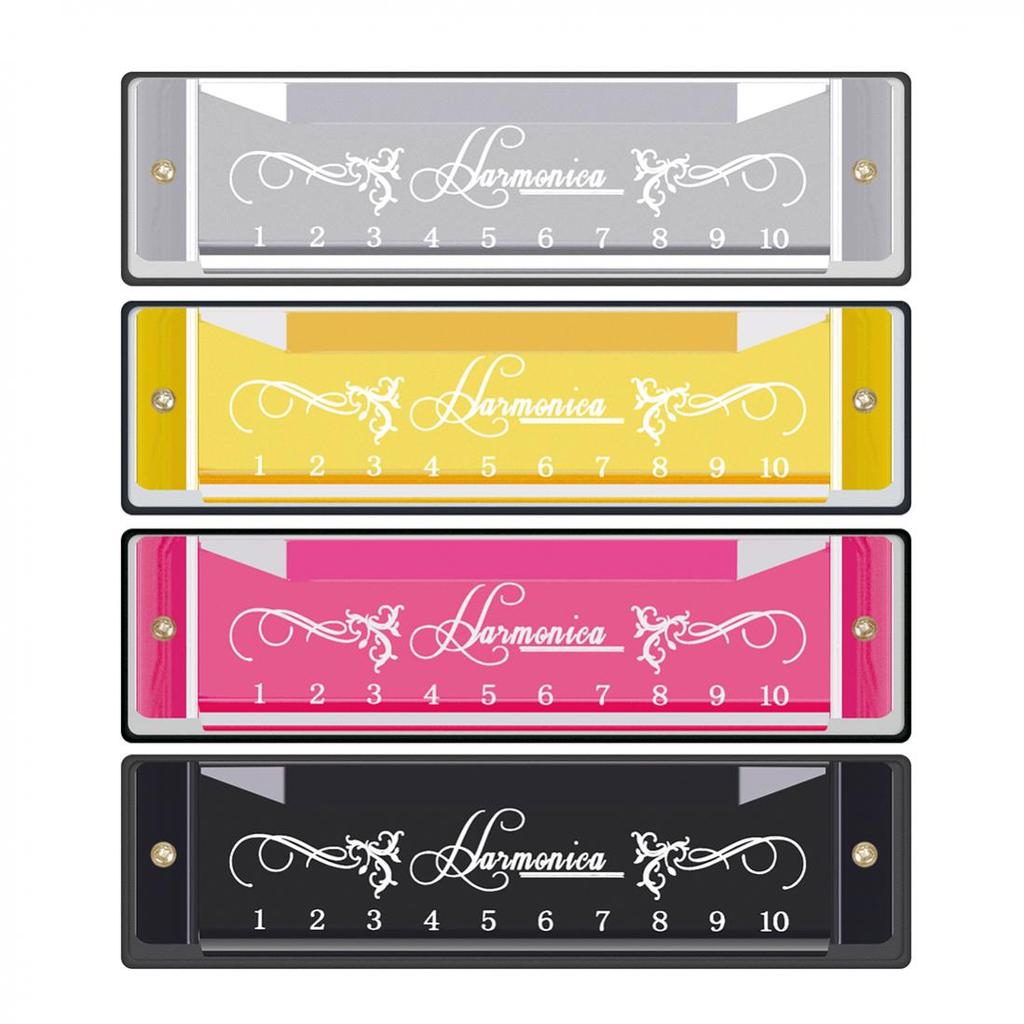 Edelstahl-Phosphorbronze-Blues-Mundharmonika mit 10 Löchern und 20 Tönen, für Anfänger, mit Koffer