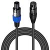 Poyiccot Speakon To XLR Conversion Speakon Conversion Cable 18 AWG Connector Male To XLR Speaker Audio Cable Pro DJ PA Gig Stage Microphone Connection