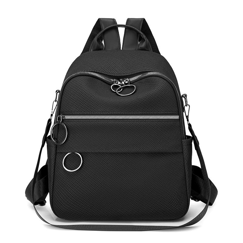 Solid Color Women's Multi-Function Backpack Large Capacity Commuter Travel Backpack