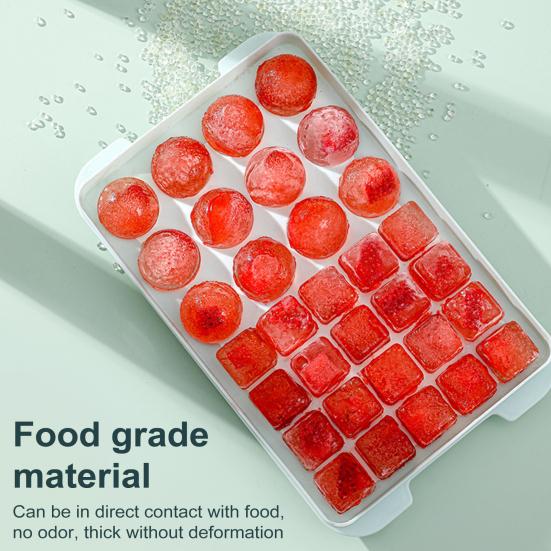 Ice Tray Set with Lid Ice Ice Shovels BPA Free Bin Cube Tray for