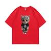 Rapper Ken Carson Kitty Print T Shirt Regular Men Hip Hop Loose Tshirt Male Fashion Cotton Street Tees Funny Men's Short Sleeve