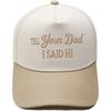 TELL YOUR DAD I SAID Hl Embroidery Color Matching Truck Driver Fun Shade Baseball Cap