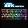 Gaming Keyboard - SPIRIT OF GAMER - ELITE K70 - Wireless RGB - Compact TKL 65% - 85 Semi-Mechanical Keys