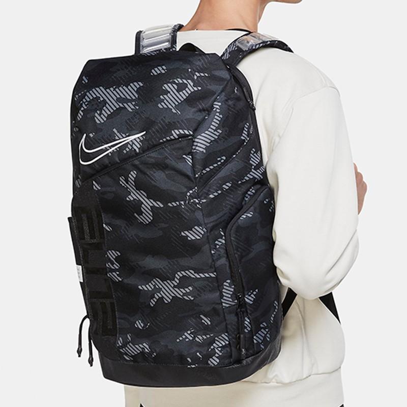 Nike Hoops Elite Pro Backpack Men Black Camo Lightweight Casual DA7278-010