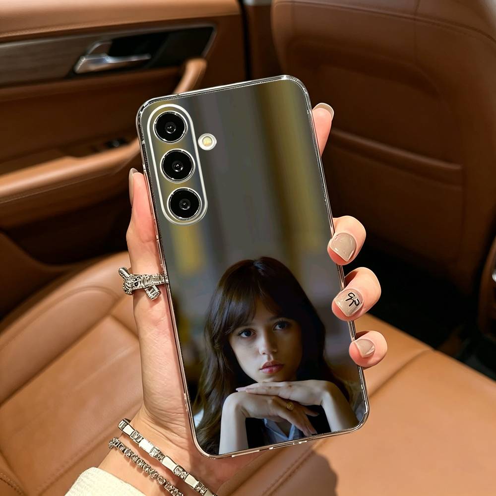 Famous actress--Actress J-Jenna-O- Ortega Clear Phone Case for Samsung Galaxy A71, A70, A52, A51, A40, A30