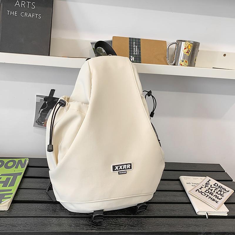 

Backpack Men s 2025 New Fashion Large Capacity Outdoor Travel Backpack Women s Lightweight Satchel Multifunctional Chest Bag off білий колір