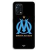 Phone Case - MANIACASE - Oppo A95 - TPU Silicone - Black - OM Logo (Olympique De Marseille)