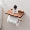 No-Punch Bathroom Tissue Holder & Paper Storage Rack