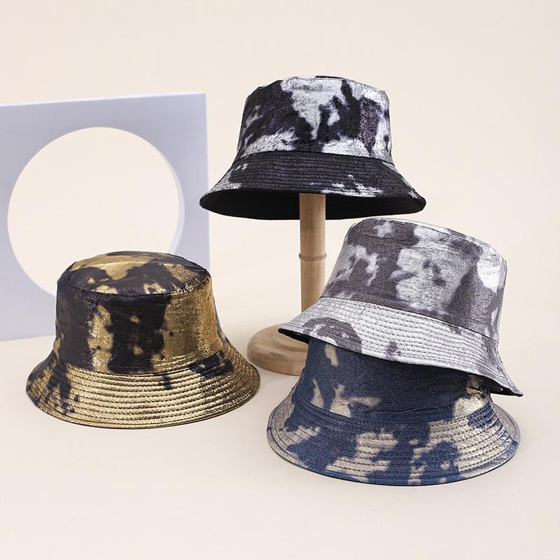 New big head circumference bucket hat women spring and autumn sunscreen sunshade show face small PU basin hat fashion bucket hat
