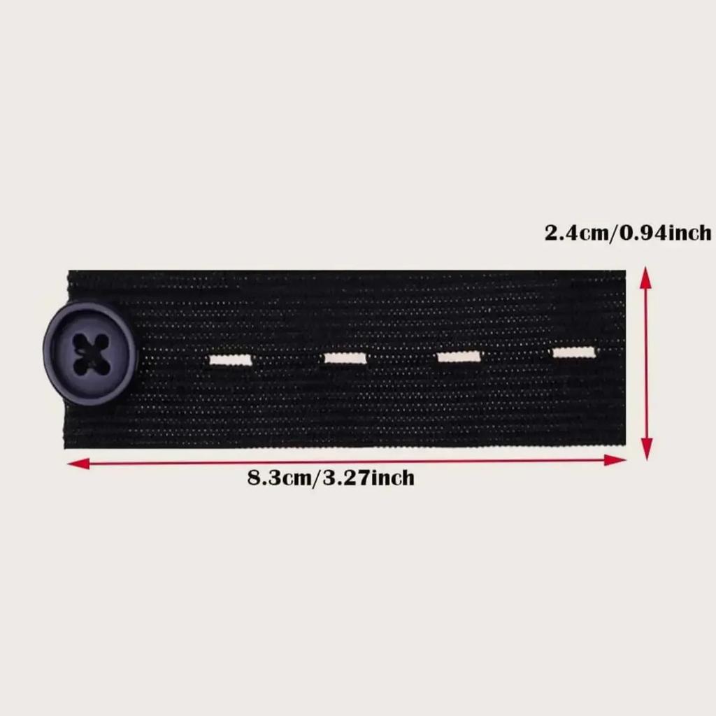 1/3/5pcs-Elastic waistband extender - adjustable waist extension buckle, no need for sewing, suitable for jeans and pants