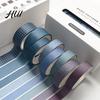 Scrapbooking Decorative Tape 8 Rolls Washi Set, Stickers, Aesthetic Solid Color Tapes Neat Storage Set for Supplies, Journaling Junk Journal, Wrapping