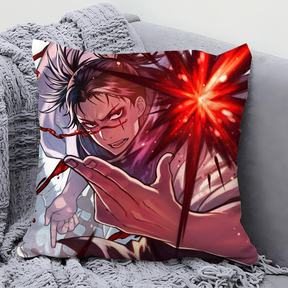 Choso Jujutsu Kaisen Anime Pillow Case Square Pillow Bedroom Sofa Leisure Comfort Cushion Car Living Room Home Decoration 40X40