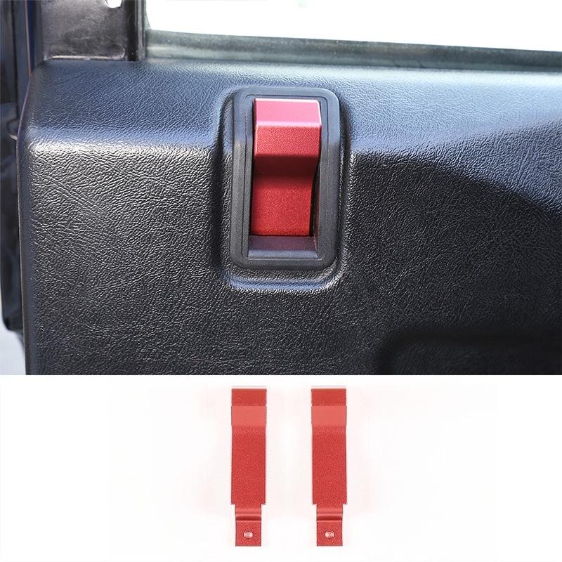 For Land Rover Defender 90 110 130 2004-18 Aluminum Alloy Car Internal Door Latch Outside Frame Handle Cover Trim Car Accessorie