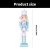 Elegant Wood Nutcrackers Ornament Stylish 50CM Nutcrackers Figure Decoration from Candy Series for Desk or Mantels