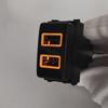 1PC Orange LED Light Car Quick Charger Double USB Socket Adapter For Nissan Qashqai Tiida Teana Sunny Y61 Y62 X-Trail Sylphy