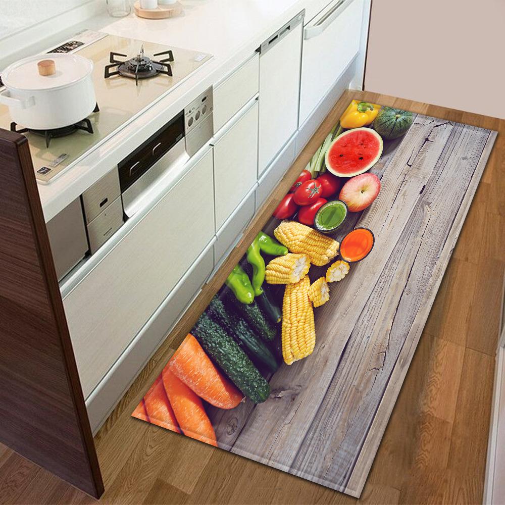 Kitchen Door Mat Bedroom Carpet Non-slip Floor Balcony Corridor Long Carpet Bedside Living Room Floor Mat