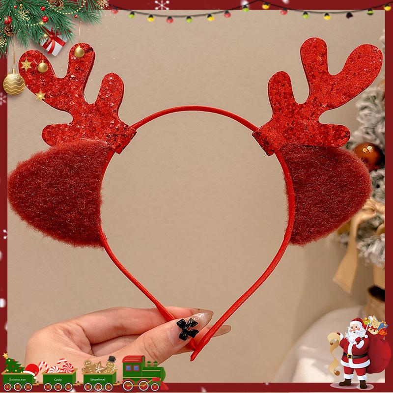 

Luminous Reindeer Antler Headband - Cute Christmas Hair Accessory for Kids & Adults