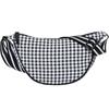 Checkered Dumpling Bag for Commuting Women, Trendy Crossbody Bag, Lightweight Small Crossbody Bag