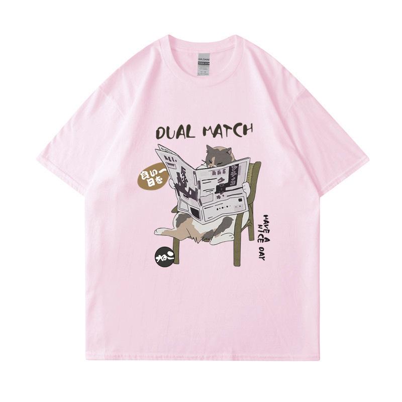 Japanisches Harajuku T-Shirt Frauen Streetwear Lustiges Anime Cartoon T-Shirt 2024 Männer Baumwolle T-Shirt Tops Tees Hip Hop