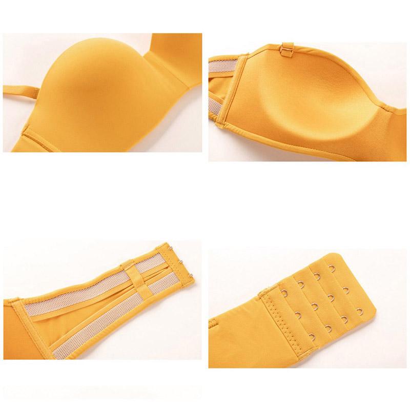 Women's Glossy Bras One Piece Seamless Women's Underwear No Steel Ring Seamless Slip Bra