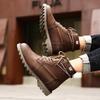 Hot in autumn and winter, large size high-top Martin boots, first layer cowhide outdoor labor protection tooling