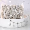 1Meter Colorful Metal Peach Heart Charms Chain Crystal Beads Pendants Copper Chains Women Jewelry Making DIY Necklaces Bracelets