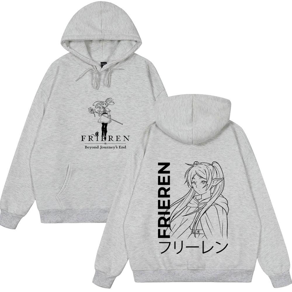 Anime Frieren: Beyond Journey's End Hoodies  Women Clothing Fashion Harajuku Tops Couple Style Wears Winter Fleeece Clothes