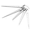 1 Set Stainless Steel Welding Taper Feeler Gauge Rulers Hole Inspection Tool 10mm