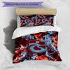 Set Lenzuola Trabzonspor FC Stampato 3 Pezzi Copripiumino Traspirante con Federe Biancheria da Letto Decorativa per Camera da Letto Casa