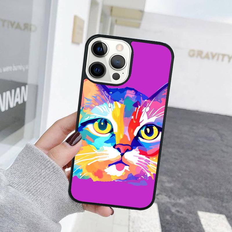 Creative Cute Pet Cat Animal Phone Case For iPhone 17 Air 15 16 Cover  11 13 14 Pro Max 12 Plus Max Fundas