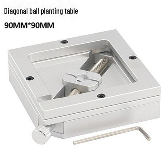 

HT90 Полностью алюминиевый стол для посадки диагональных мячей - Универсальное приспособление для ремонта сколов, серебристый HT diagonal ball planting table
