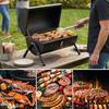 Portable Charcoal Grill, Double-Sided Tabletop Small BBQ Grill Barbecue Smoker
