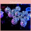 Disco Christmas Mirror Ball Hanging Glass Decor Ornaments For Party Event Decor