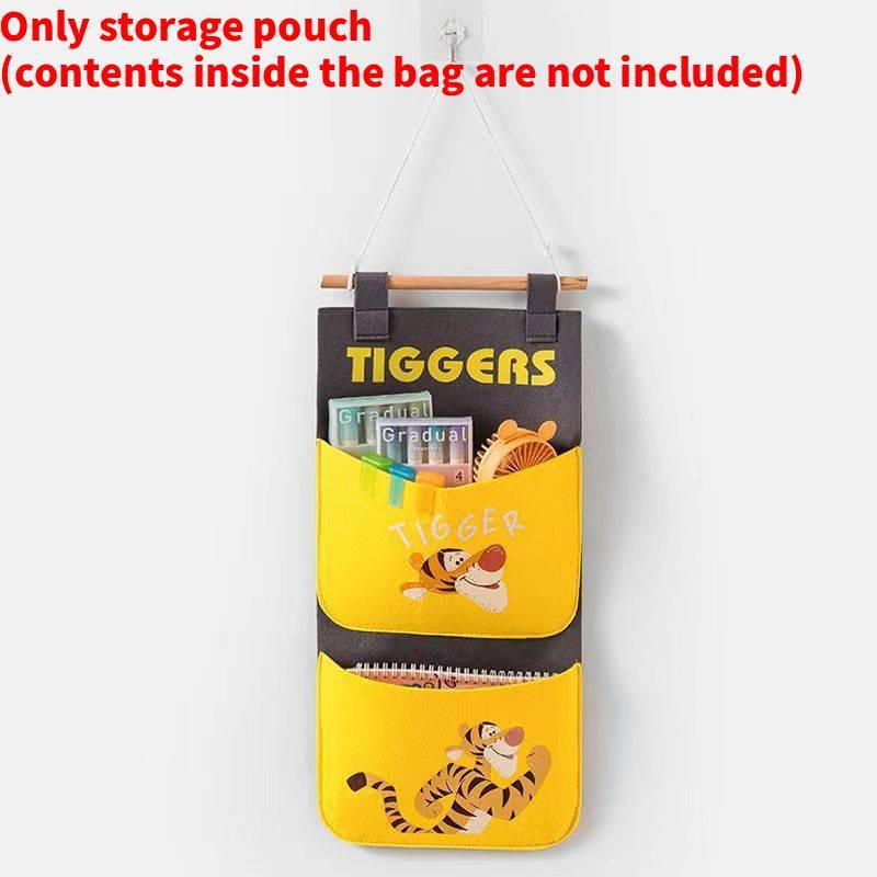 Mickey Mouse Felt Wall Organizer With Multiple Pockets For Kids Room Storage