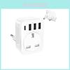 Adaptador de Viagem Multifuncional Branco 801-eu Adaptador de Presente Para Japão Coreia EUA Alemanha