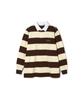 Seutyudioaenpaleukeu Striped Rugby Shirt_Brown