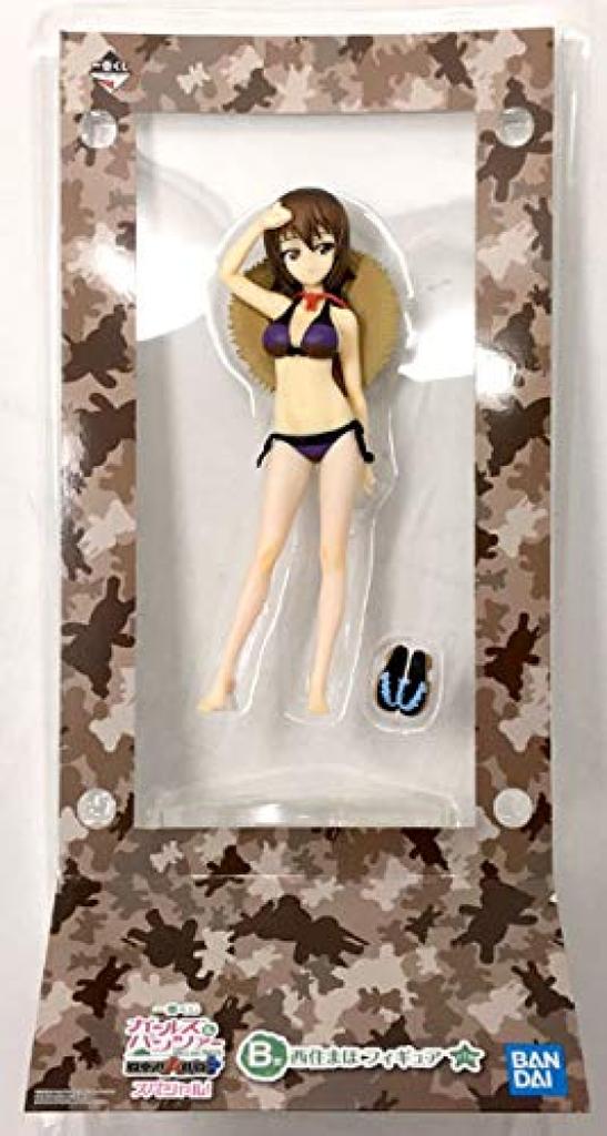 Banpresto Ichiban Kuji Girls Panzer Senshado B Prize Maho Nishizumi Figure & Daisakusen! Special!