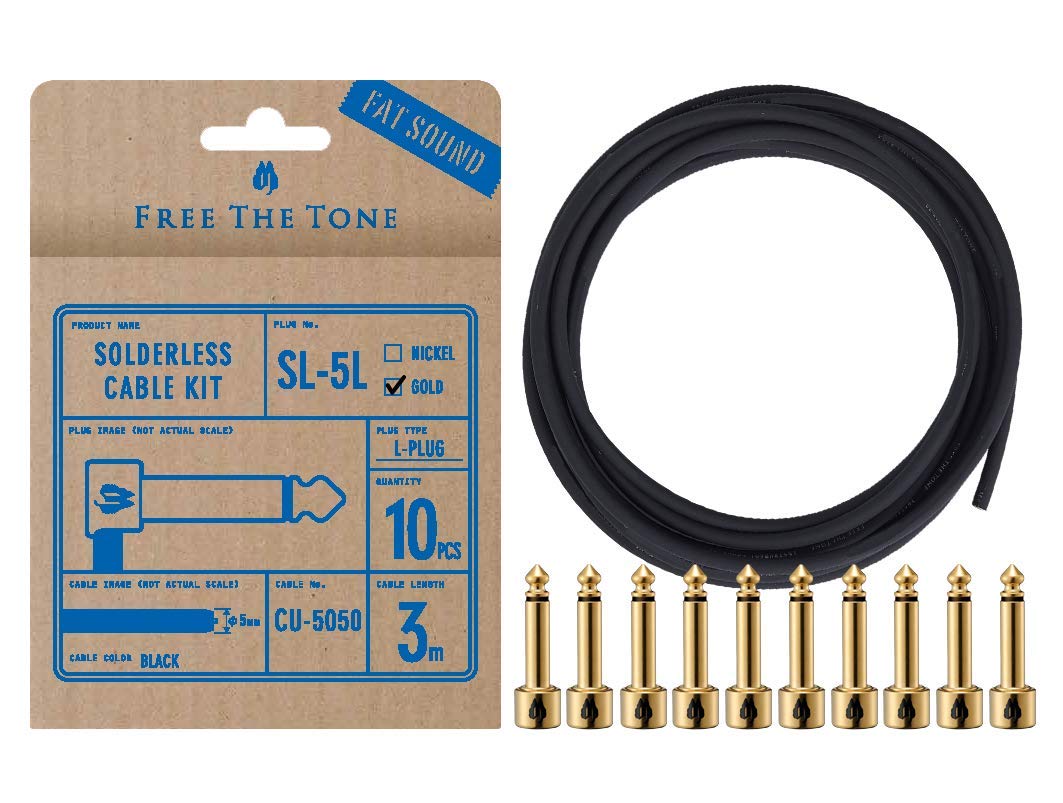 

Бесплатный комплект кабелей Tone Solderless SL-5L-GD-10K