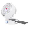 Solar Fan with LED Light 4 Wind Speeds 3 Brightness Adjustable Angle Foldable Portable Solar Camping Fan for Outdoor