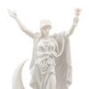 3D Printed Greek Goddess Figurine, Crescent Goddess Statue, Resin Sculpture Ornaments for Home Office Desktop Bookshelf Decorations