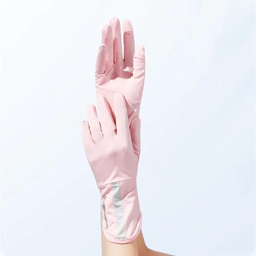 Non-slip Sunscreen Gloves Thin UPF 50 Gloves Fashion Finger Touch Screen Gloves  Summer