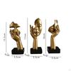 Resin Thinker Statues Tabletop Decorations Abstract Art Sculptures Wave Statue Desktop Ornament