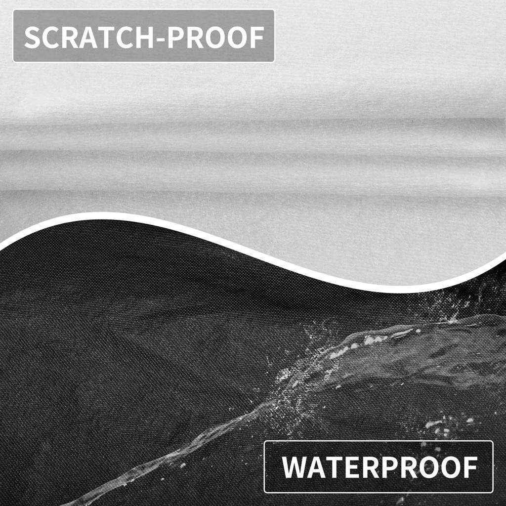 X AUTOHAUX Car Cover for Toyota RAV4 Made of PEVA Spunlace Body Hail Sun Rainy Season Flame Strong and Yellow Sand Passenger Door Black 2012-2023,