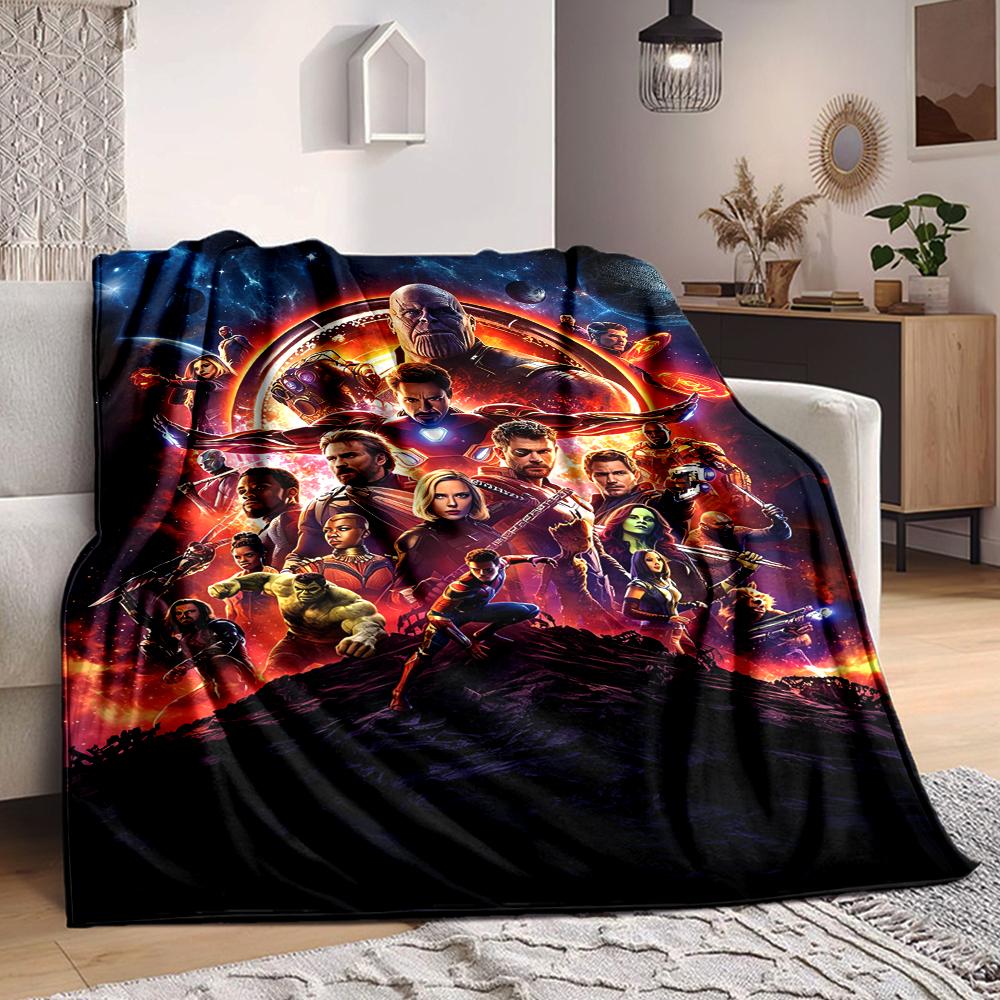 1Pc Avengers Infinity War Poster Blanket Soft And Comfortable Casual Warm Camping Travel Christmas Halloween Xmas Gift M924103