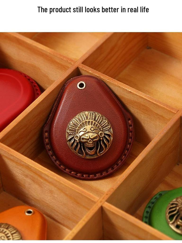 Harley Key Bag for 22 Models: X48 Induction Start Keychain, Key 114 Glider Motorcycle Copper Label Key Cover