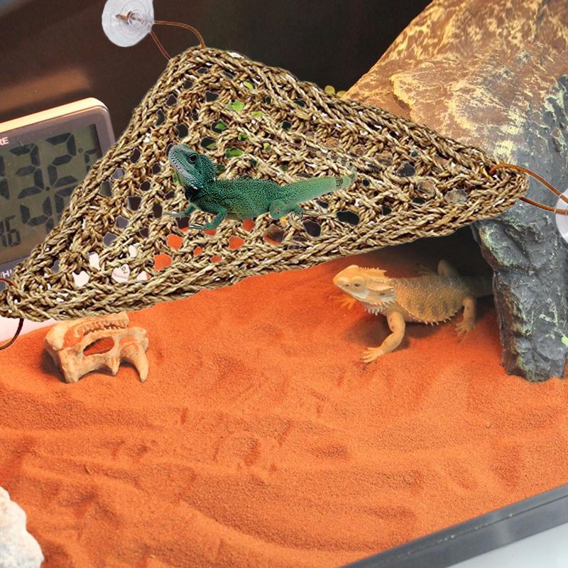 Reptile Lizard Hammock Hamster Reptile Grass Mat Pet Bed Bearded Dragon Hammock Reptiles Geckos Grass Reptile Grass Mat Pet Bed