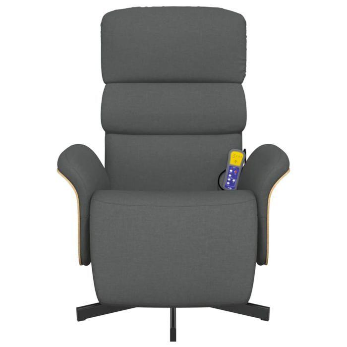 VidaXL Fauteuil Inclinable de Massage avec Repose-pieds, Chaise de Relaxation avec Dossier, Siège avec Accoudoirs Salon, 356614