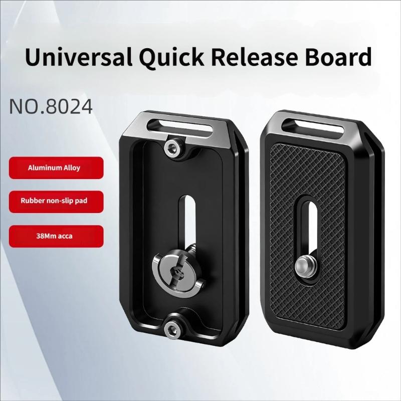 38mm Arca Standard Quick Release Plate For Tripod Ball Head With Anti Slip Rubber Pad And Precise Positioning Marks